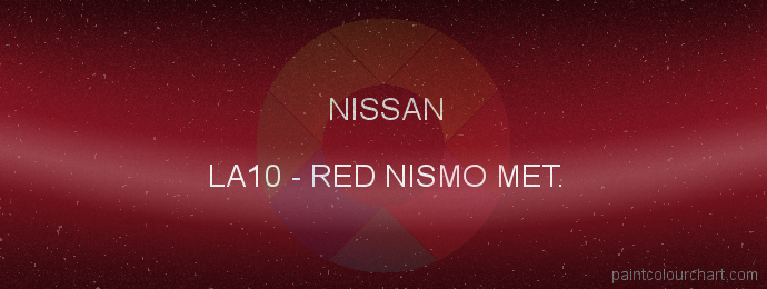 Nissan paint LA10 Red Nismo Met.