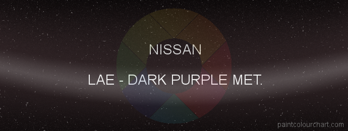 Nissan paint LAE Dark Purple Met.