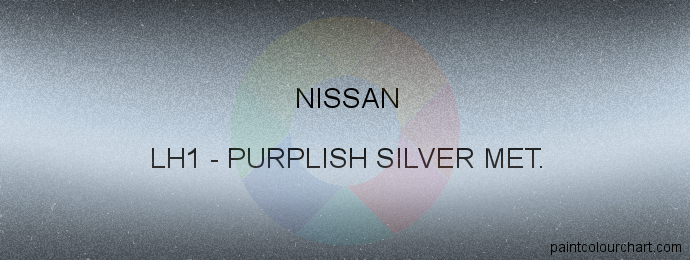 Nissan paint LH1 Purplish Silver Met.