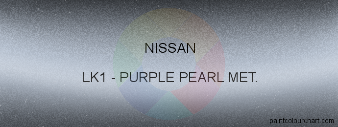 Nissan paint LK1 Purple Pearl Met.