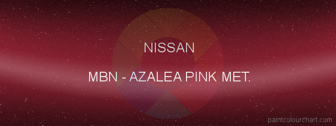 Nissan paint MBN Azalea Pink Met.