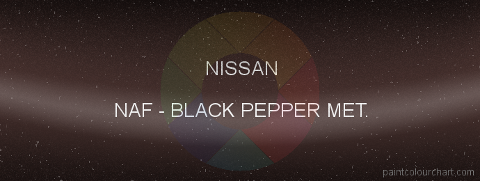 Nissan paint NAF Black Pepper Met.