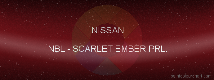Nissan paint NBL Scarlet Ember Prl.