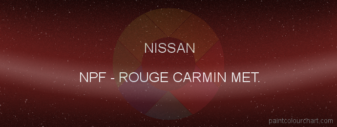 Nissan paint NPF Rouge Carmin Met.