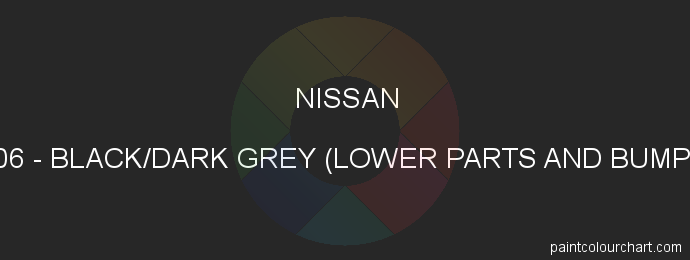 Nissan paint PK06 Black/dark Grey (lower Parts And Bumper)