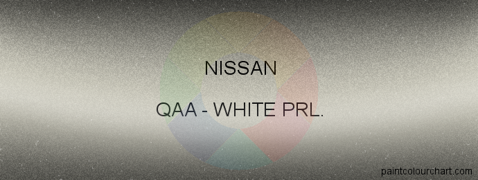 Nissan paint QAA White Prl.