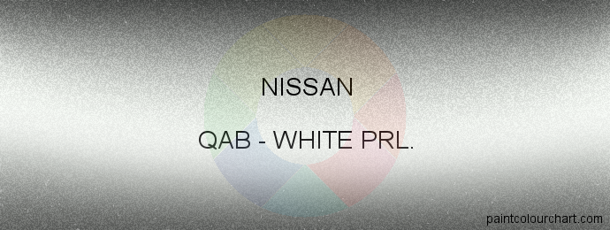 Nissan paint QAB White Prl.