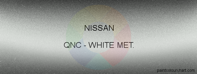 Nissan paint QNC White Met.