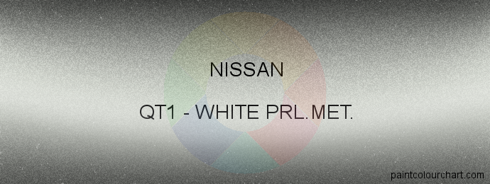 Nissan paint QT1 White Prl.met.