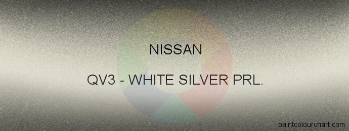 Nissan paint QV3 White Silver Prl.