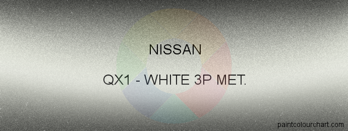 Nissan paint QX1 White 3p Met.