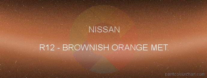 Nissan paint R12 Brownish Orange Met.