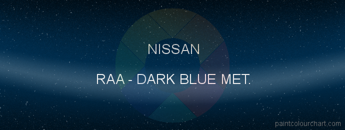 Nissan paint RAA Dark Blue Met.