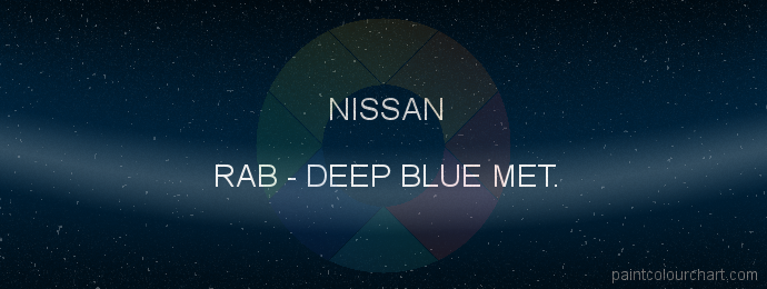 Nissan paint RAB Deep Blue Met.
