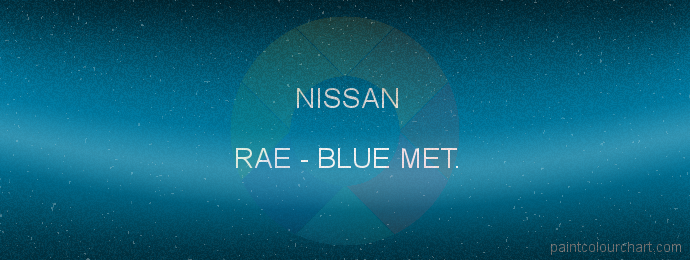 Nissan paint RAE Blue Met.