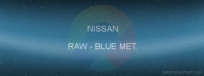 Nissan paint RAW Blue Met.