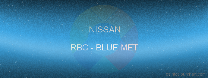 Nissan paint RBC Blue Met.