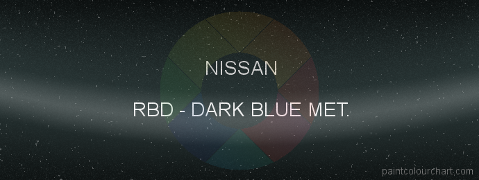 Nissan paint RBD Dark Blue Met.