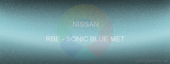 Nissan paint RBE Sonic Blue Met