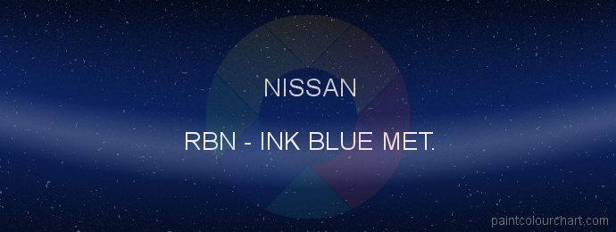 Nissan paint RBN Ink Blue Met.