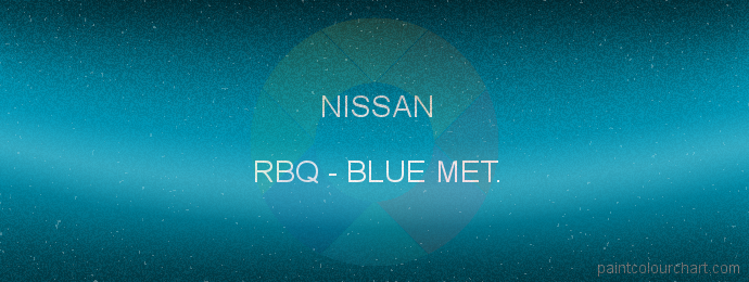 Nissan paint RBQ Blue Met.