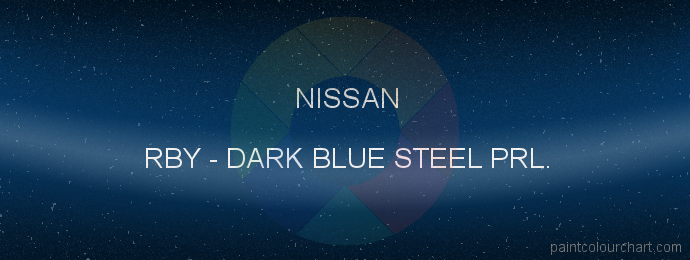 Nissan paint RBY Dark Blue Steel Prl.