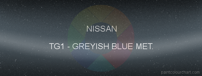 Nissan paint TG1 Greyish Blue Met.