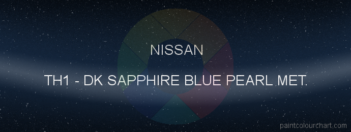 Nissan paint TH1 Dk Sapphire Blue Pearl Met.