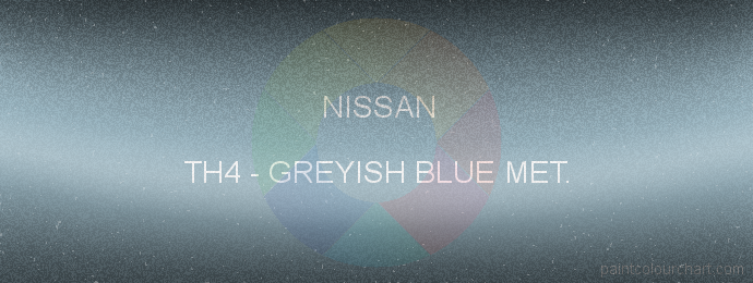 Nissan paint TH4 Greyish Blue Met.