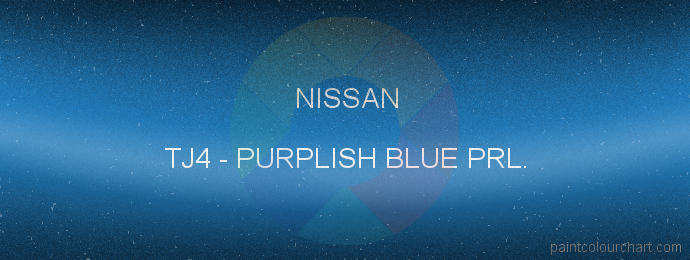 Nissan paint TJ4 Purplish Blue Prl.