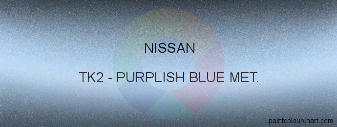 Nissan paint TK2 Purplish Blue Met.