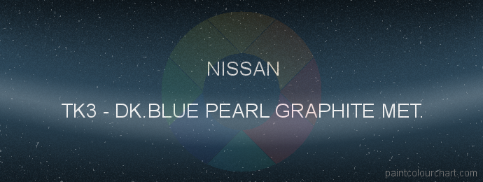 Nissan paint TK3 Dk.blue Pearl Graphite Met.