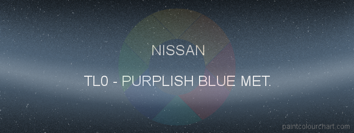 Nissan paint TL0 Purplish Blue Met.