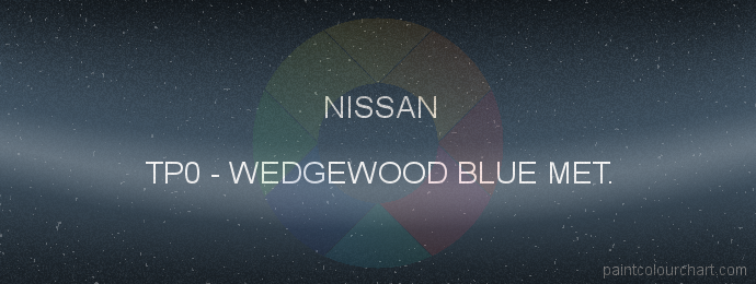 Nissan paint TP0 Wedgewood Blue Met.