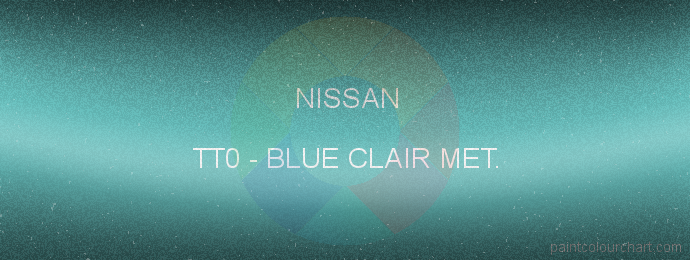 Nissan paint TT0 Blue Clair Met.