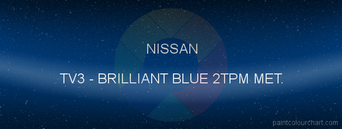 Nissan paint TV3 Brilliant Blue 2tpm Met.