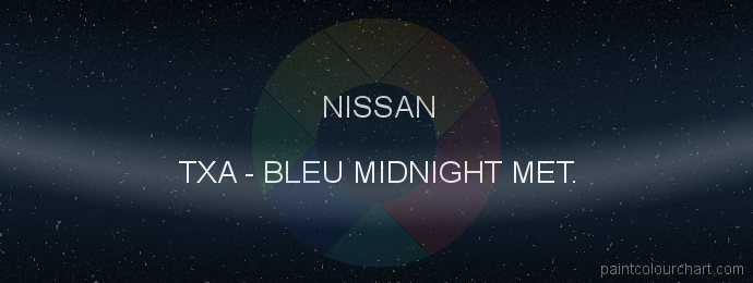 Nissan paint TXA Bleu Midnight Met.