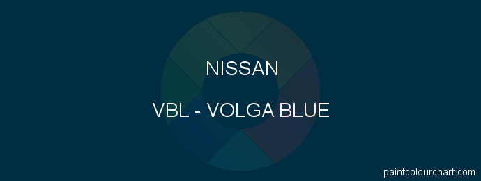 Nissan paint VBL Volga Blue
