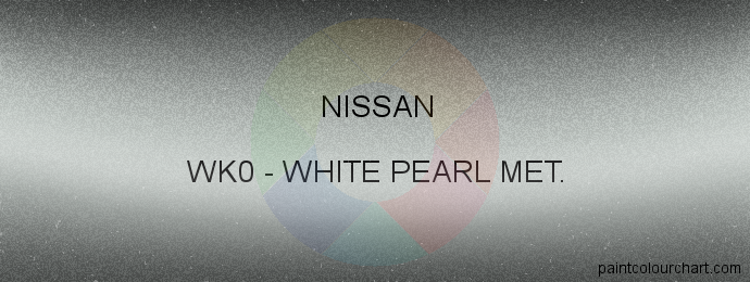 Nissan paint WK0 White Pearl Met.