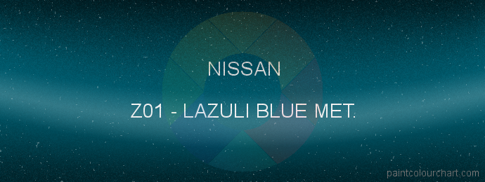Nissan paint Z01 Lazuli Blue Met.