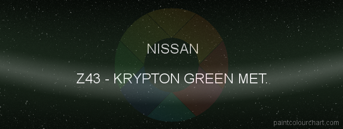 Nissan paint Z43 Krypton Green Met.
