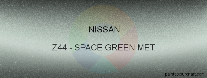 Nissan paint Z44 Space Green Met.