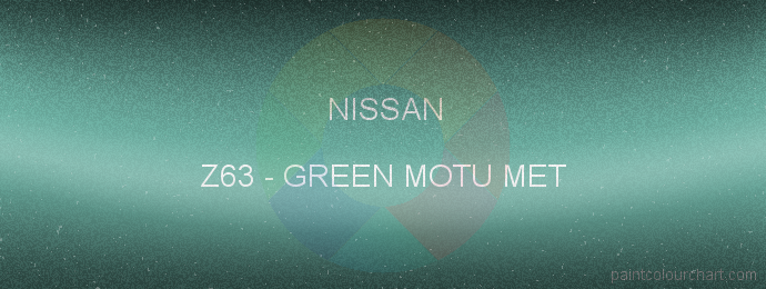 Nissan paint Z63 Green Motu Met