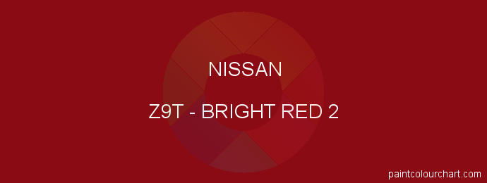 Nissan paint Z9T Bright Red 2