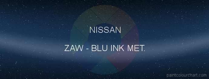 Nissan paint ZAW Blu Ink Met.