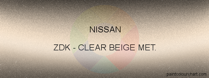 Nissan paint ZDK Clear Beige Met.