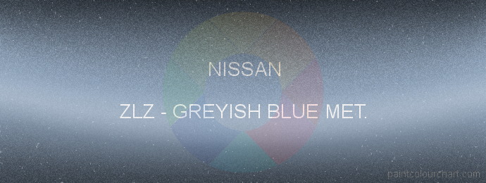 Nissan paint ZLZ Greyish Blue Met.