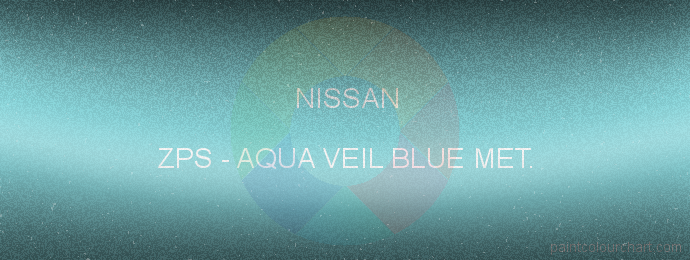 Nissan paint ZPS Aqua Veil Blue Met.