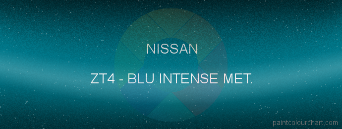 Nissan paint ZT4 Blu Intense Met.