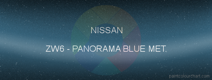 Nissan paint ZW6 Panorama Blue Met.